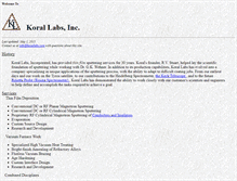 Tablet Screenshot of korallabs.com